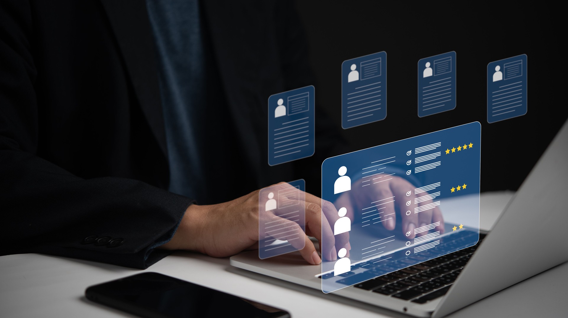 Online assessments, employment forms, and personnel selection checkboxes streamline human resource management. Survey statistics inform interview processes, enhancing personnel selection.